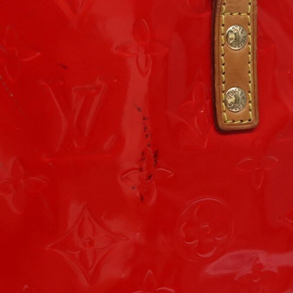 LOUIS VUITTON Monogram Vernis Reade MM Hand Bag Red Rouge M91086 LV Auth BD284 - Picture 12 of 16